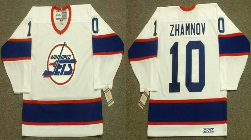 2019 Men Winnipeg Jets 10 Zhamnov white CCM NHL jersey
